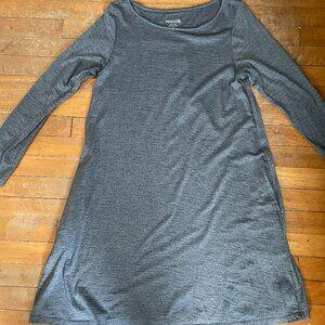 Wool& Rowena Swing Dress~Medium~Charcoal Heather~LIKE NEW